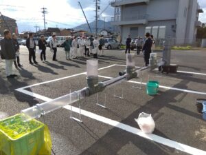 島根県出雲市：災害用トイレ排水システム【マンホールトイレ】説明会